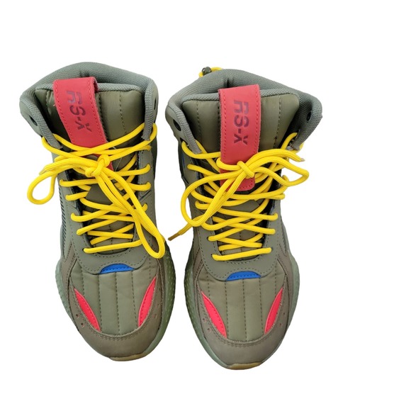 Puma RS-X Mid Militia 'Deep‎ Lichen Green' Shoes  kid youth size 4.5 C - Picture 2 of 6